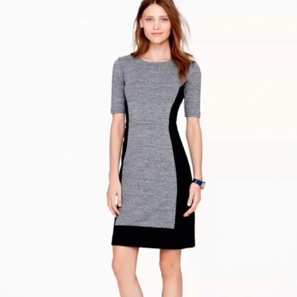 J. Crew Gray Wool Shift Dress - Picture 1 of 4